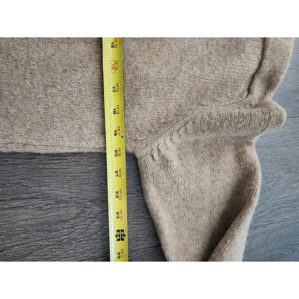 Vintage 80s The Denver Store for Men Wool Sweater Made in Italy Camel Tan Large